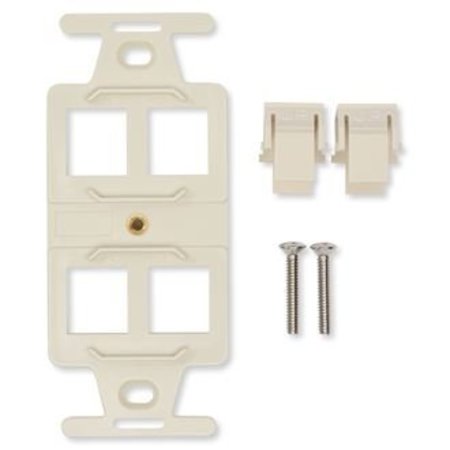 BELDEN 4-PORT KEYCONNECT 106 ADAPTER, WHITE AX104124